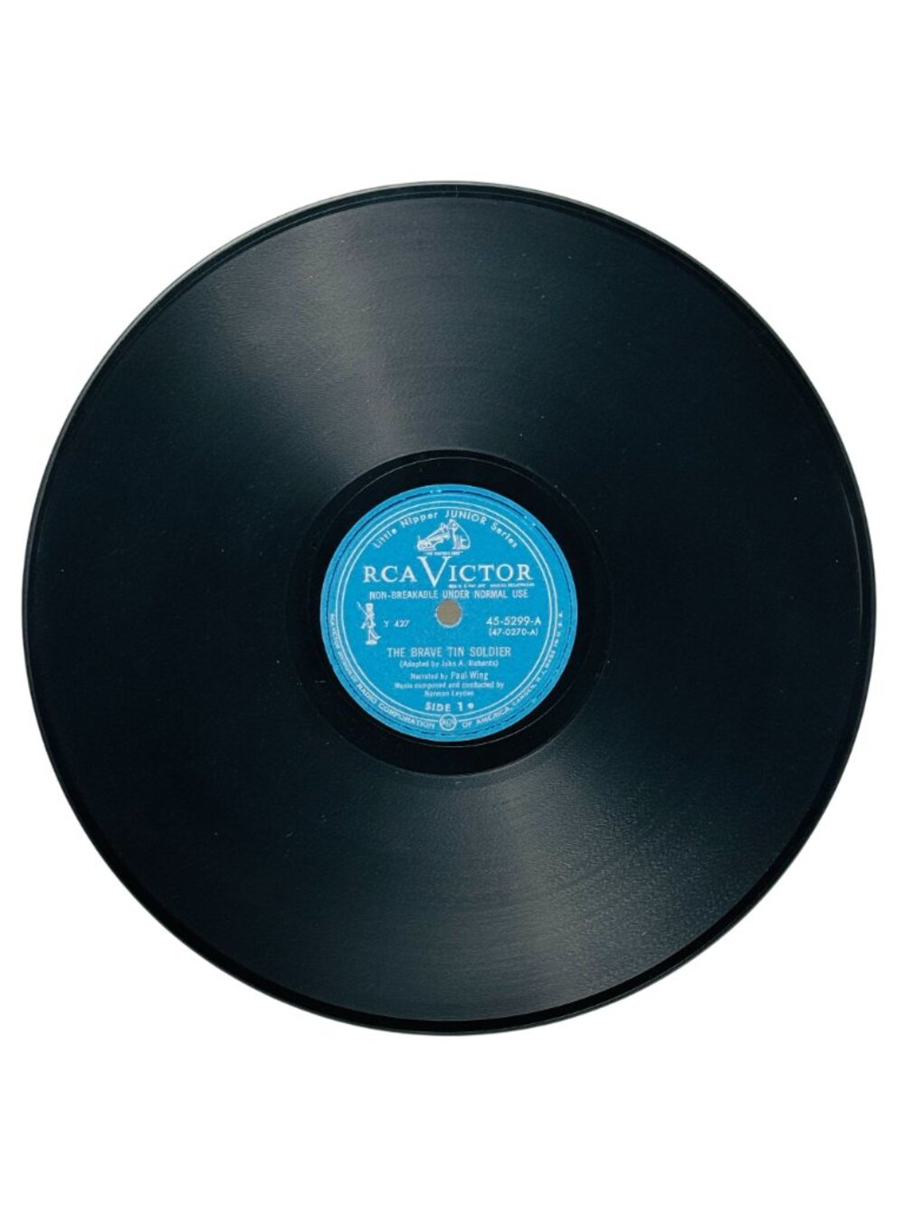 Paul Wing The Brave Tin Soldier 10in Vinyl 78 RPM RCA Victor 45-5299 - Picture 2 of 8
